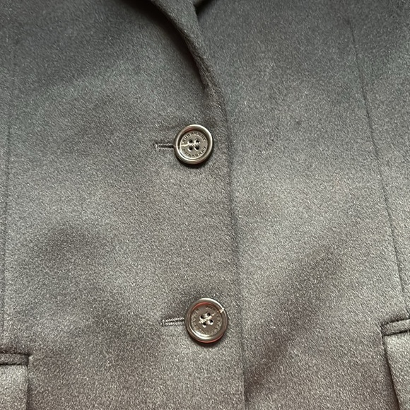 🔥🔥🔥Authentic Burberry Long Black Wool Cashmere Coat Jacket - Picture 5 of 10